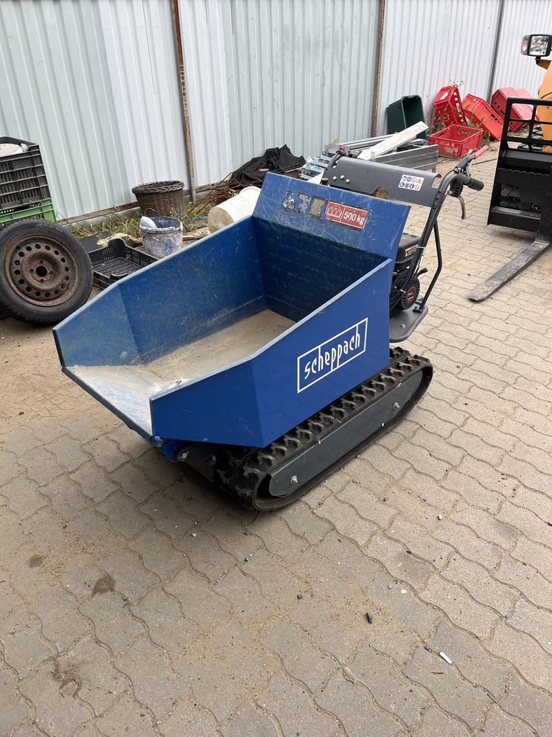 Scheppach lánctalpas mini dömper 500 kg teherbírással